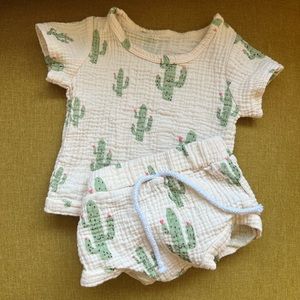 Cactus outfit used once! 3-6M